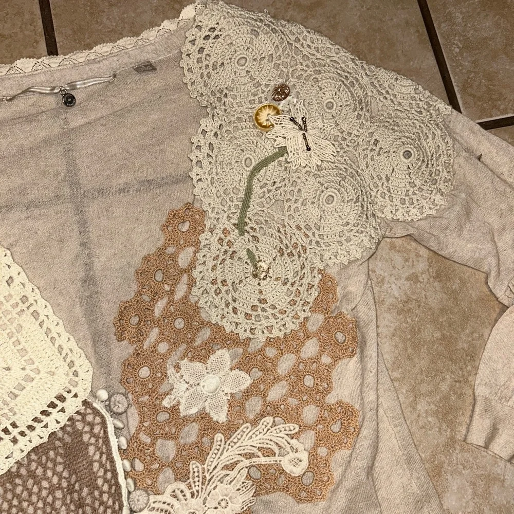 Anthropologie Cobbled Roads Sweater size small - Picture 3 of 11